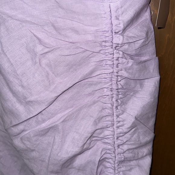 Anthropologie Rumer Estelle square neck maxi xs NWT purple linen - Picture 7 of 10